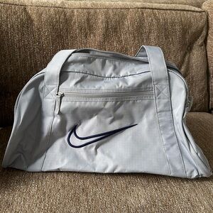 Nike duffel gym bag never used light blue